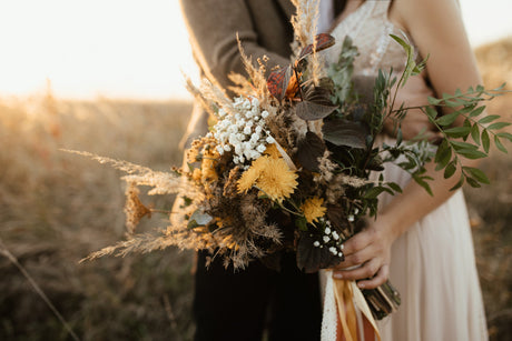 Hochzeit im Herbst? Hochzeitsdeko-Trends Herbst 2025 – Taschenaufkleber und mehr