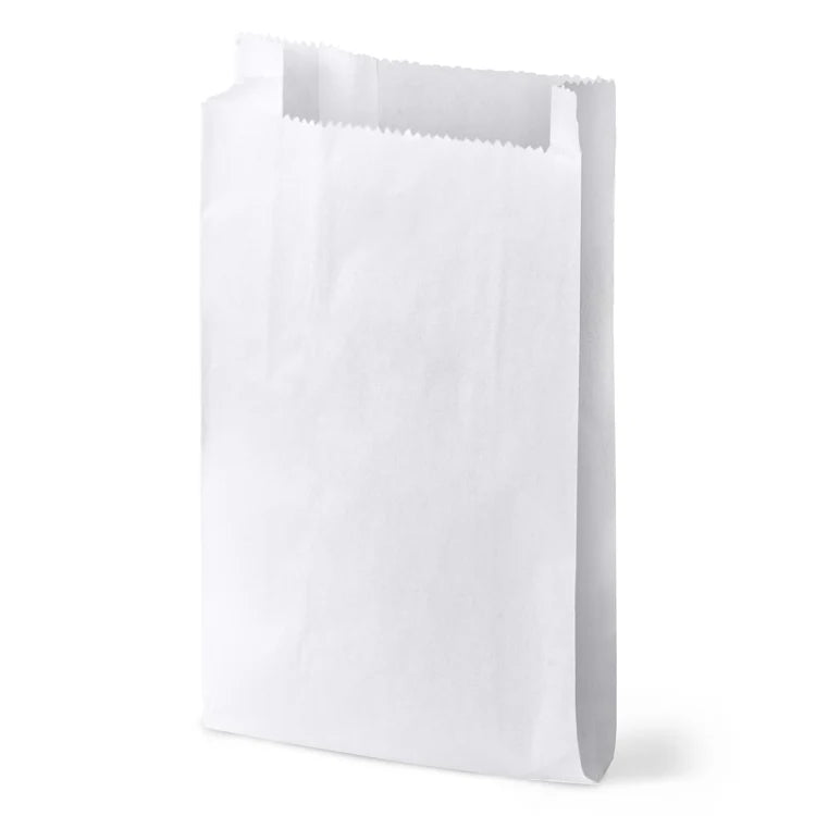 Papiertüten ohne Griff 120x210mm Weiß 1000 Stück