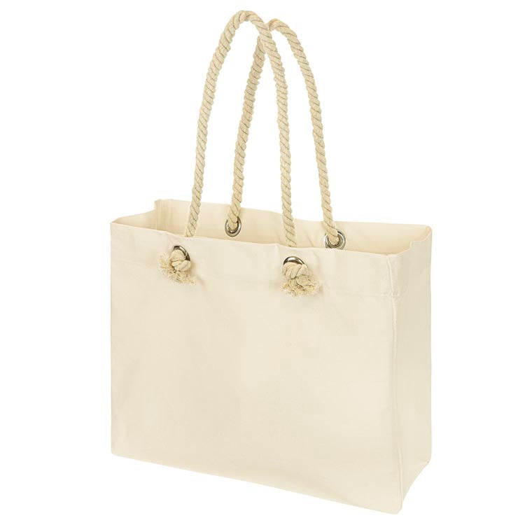 Strandtasche ECRU 42x15x15x38cm Griff: 70 cm