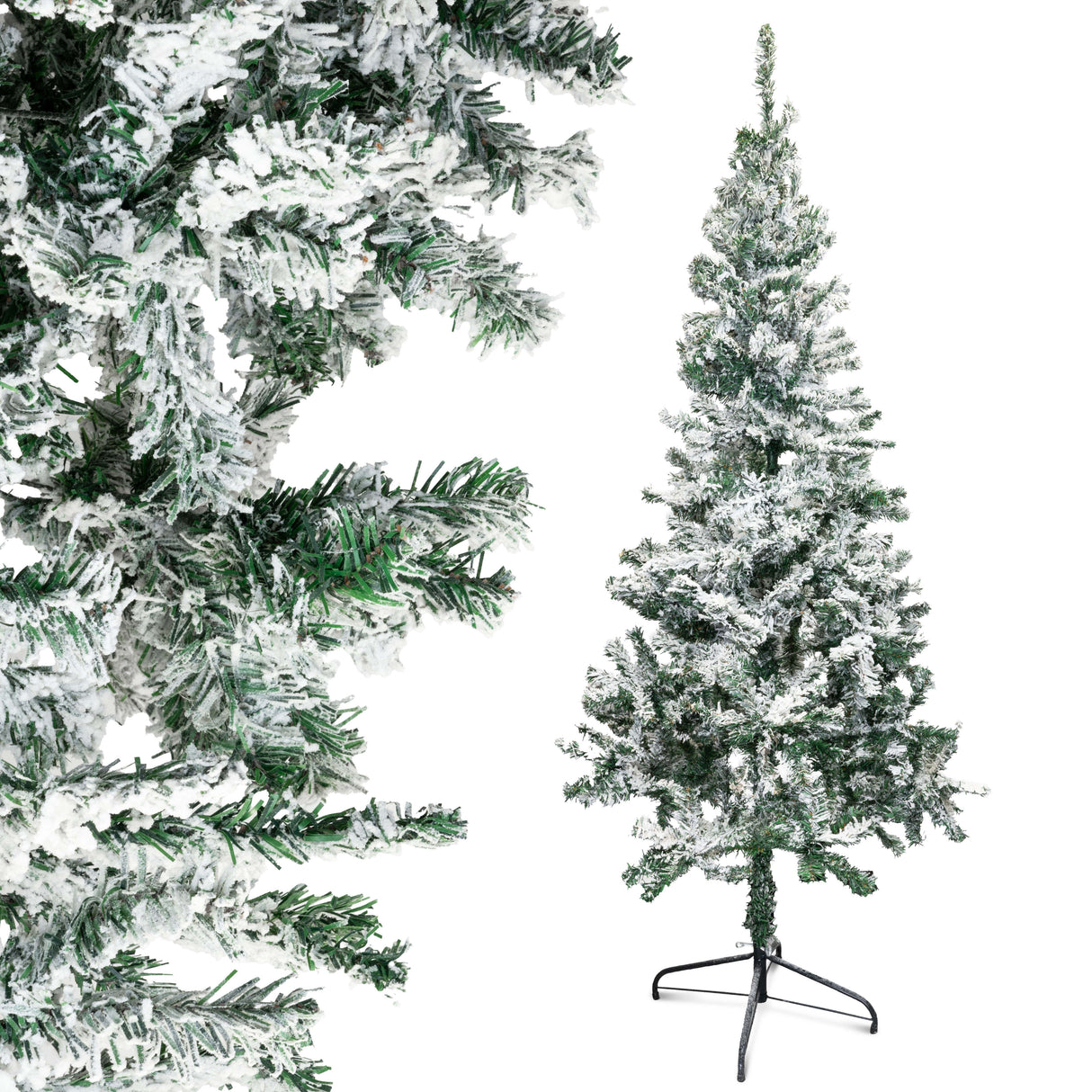 Schneebedeckter künstlicher Weihnachtsbaum 180 cm dicht