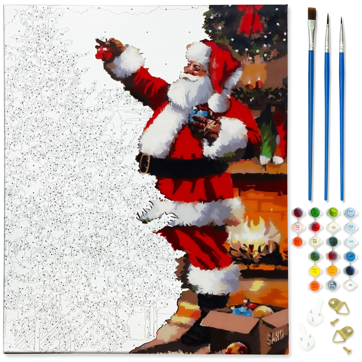 Malen nach Zahlen 40×50cm Weihnachtsmann