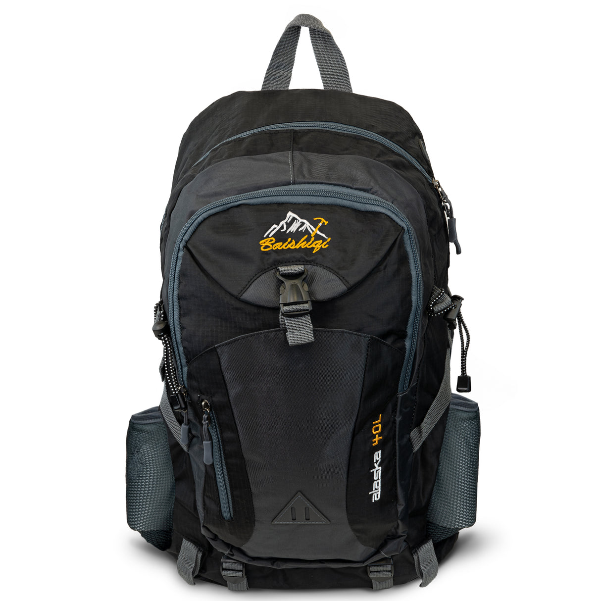 Wasserdichter Wanderrucksack Schwarz 40L
