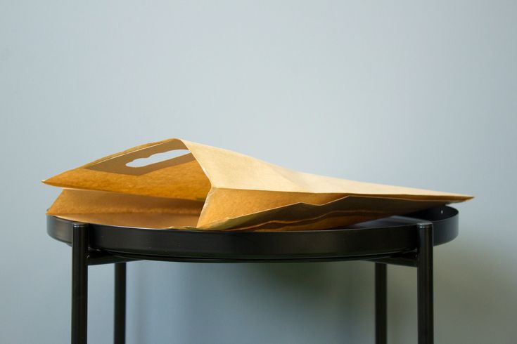 Falttasche 260x80x405mm mit Ausstanzung für den Griff BRAUN (25 Stück)