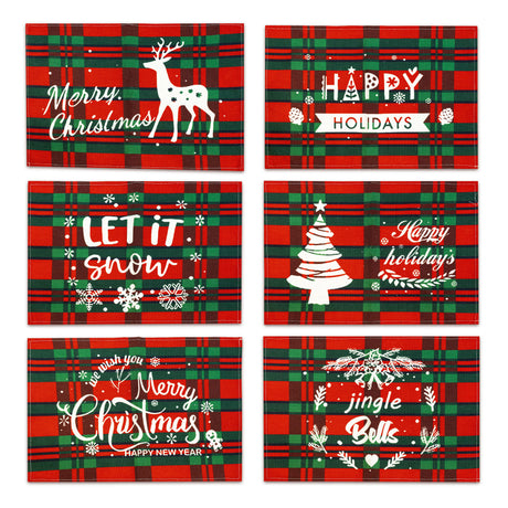 Weihnachtstischsets – 6er-Set