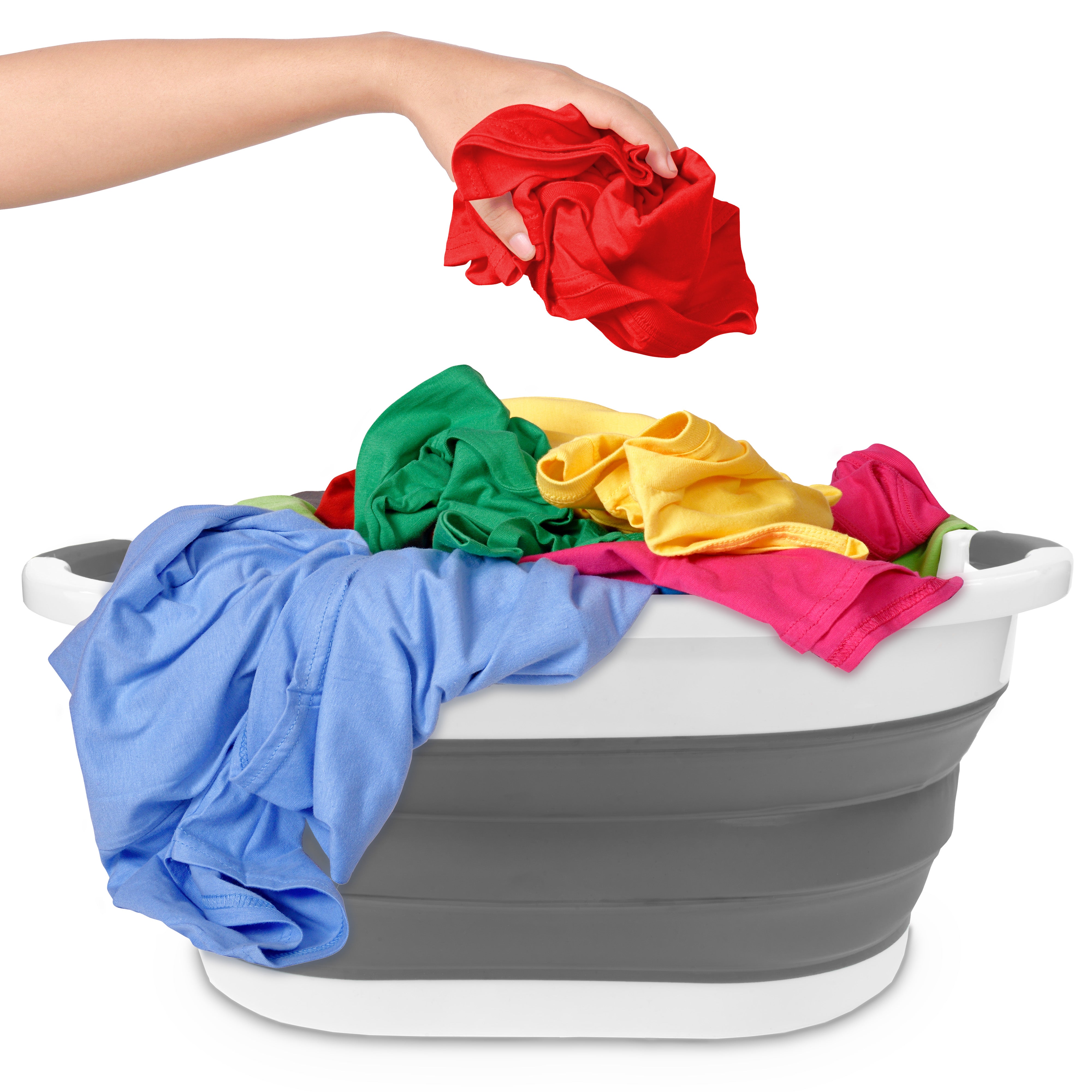 Faltbarer Wäschekorb aus Silikon