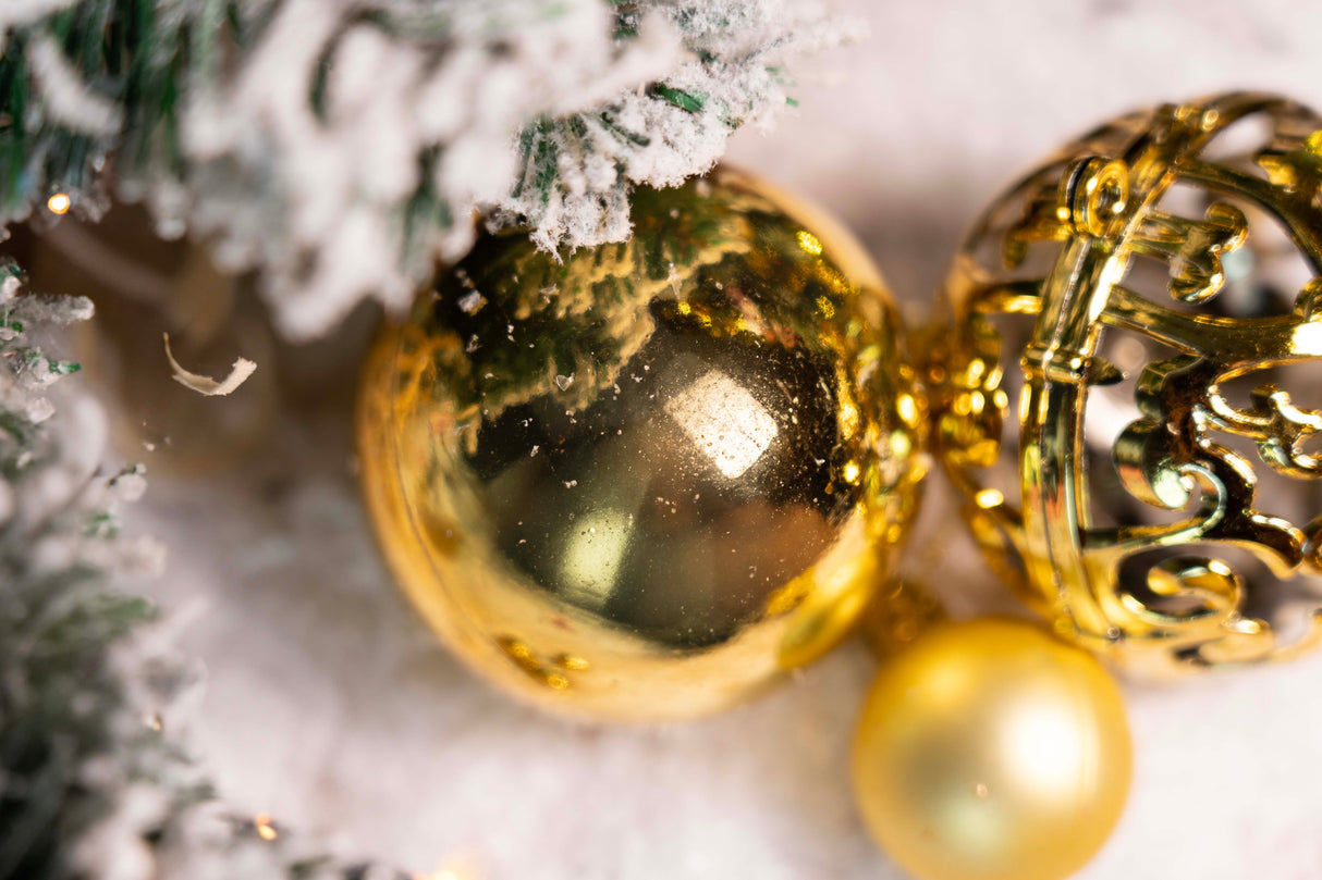 Weihnachtskugeln GOLD 6/4/3cm 100St.