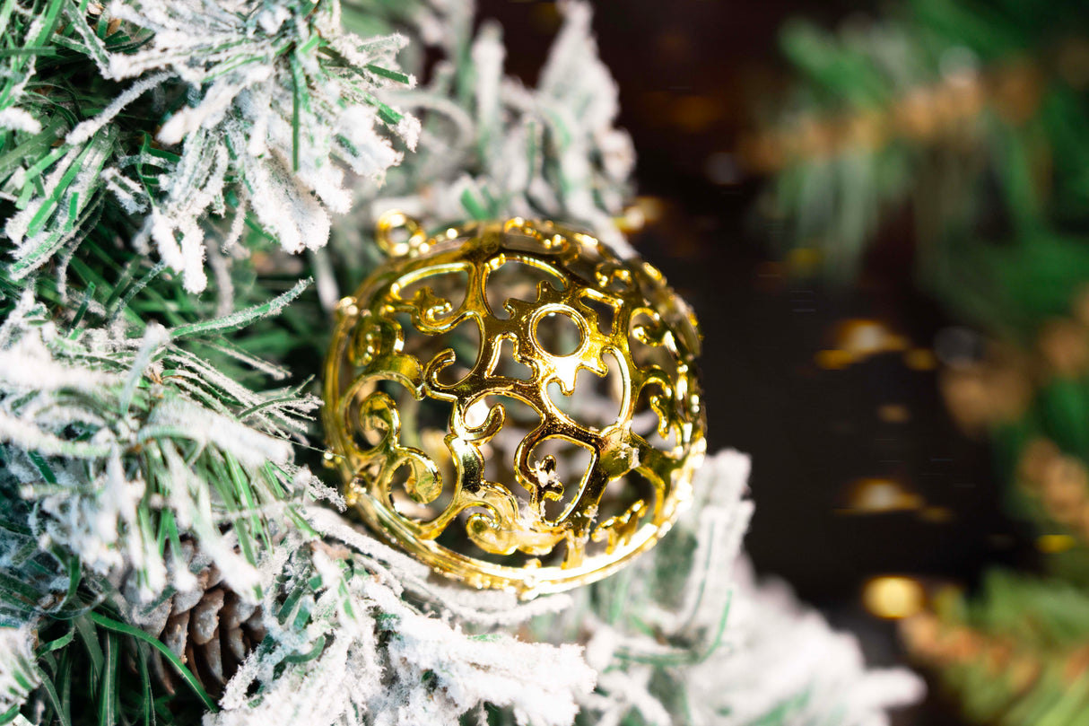 Weihnachtskugeln GOLD 6/4/3cm 100St.