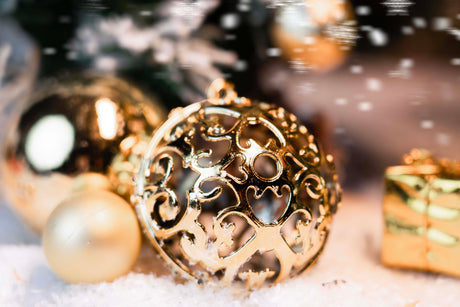 Weihnachtskugeln Set CHAMPAGNER 6/4/3cm 100 Stück