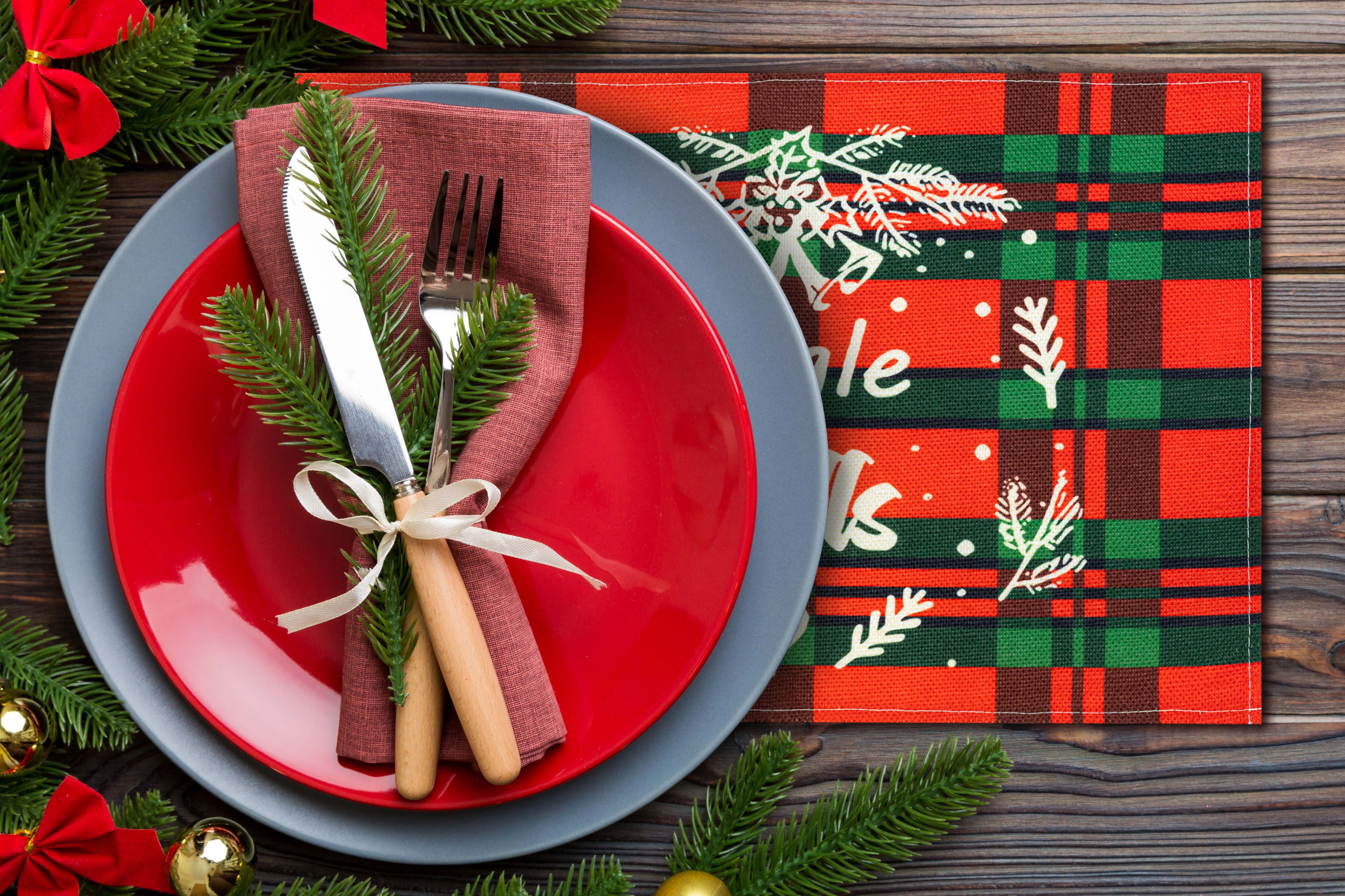 Weihnachtstischsets – 6er-Set