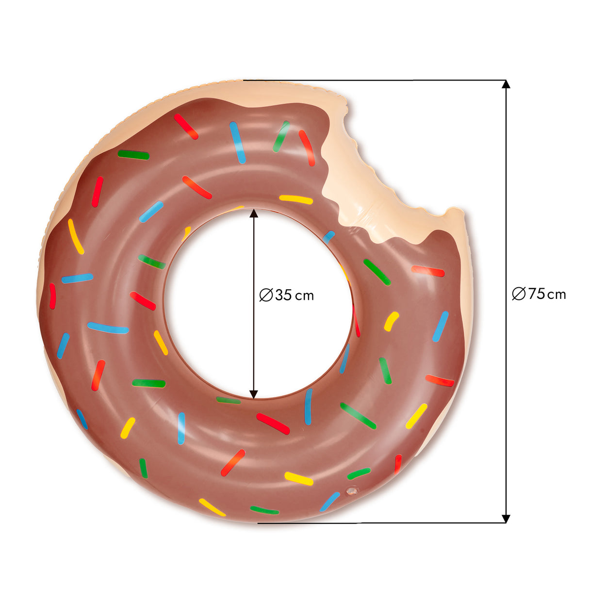 Braun Donut-Schwimmring