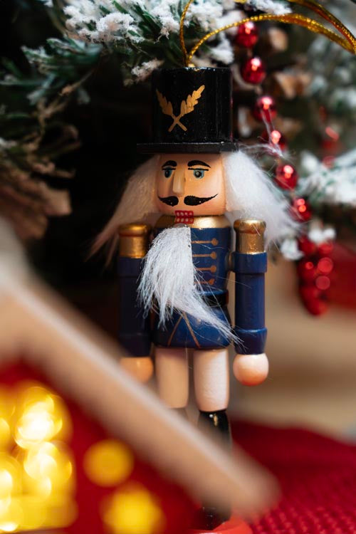 Nussknacker-Weihnachtsbaumhänger - 6er-Set