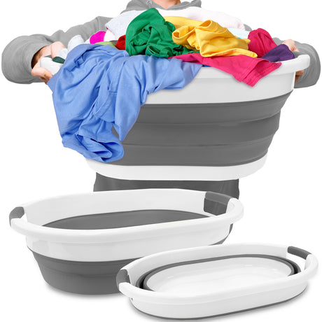 Faltbarer Wäschekorb aus Silikon
