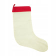 Weihnachtsstrumpf aus Baumwolle, ecru
