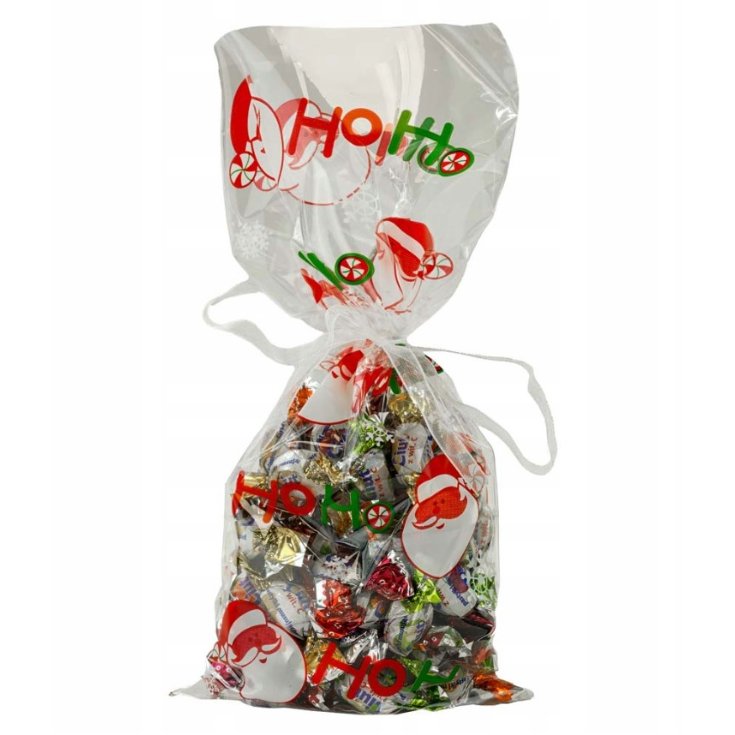 Weihnachts-Zellophantüten 125×175mm Weiß 10St.