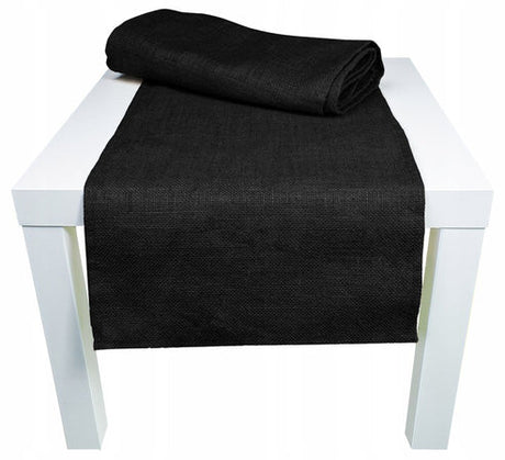 Weihnachtstischläufer aus JUTE SCHWARZ 40x245cm