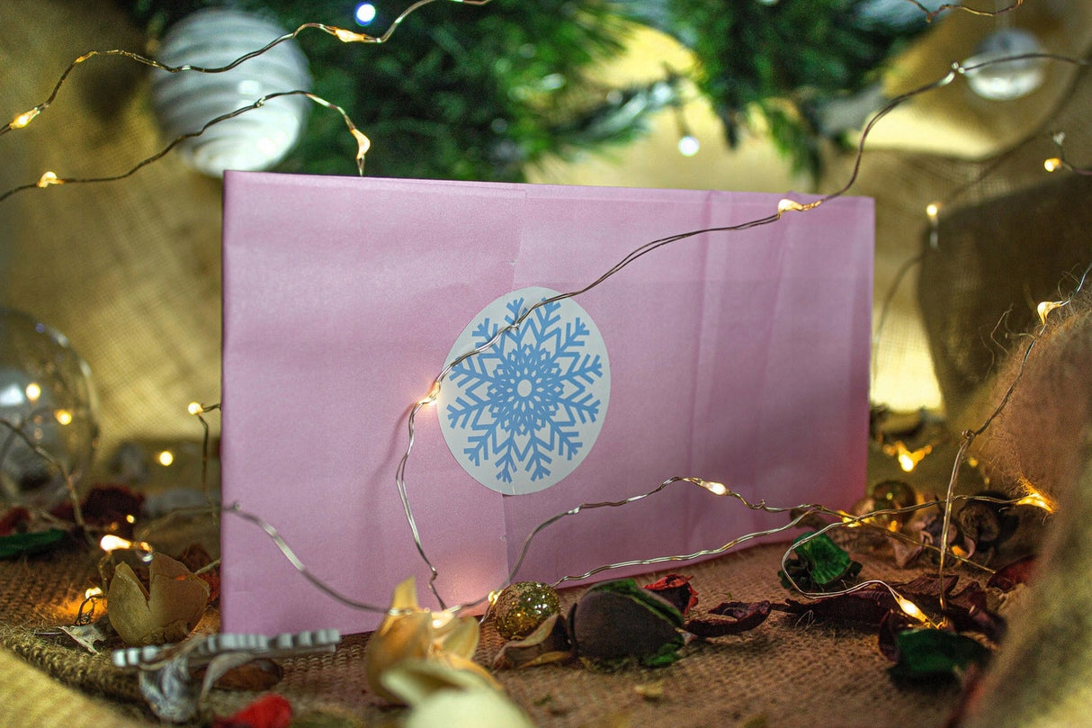 Pastellfarbene Papiertüten mit Aufklebern - 5er-Set umweltfreundlich