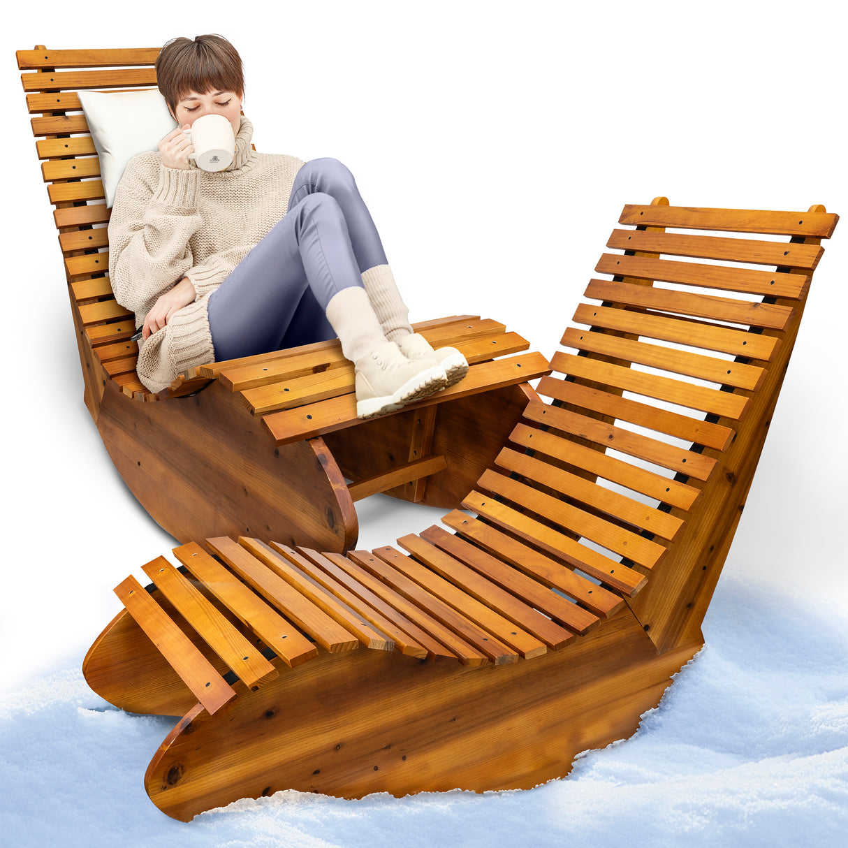 Schaukelstuhl aus Holz