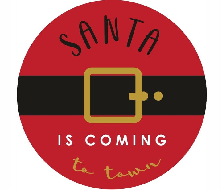 Weihnachtsmann-Aufkleber, 10 Stück