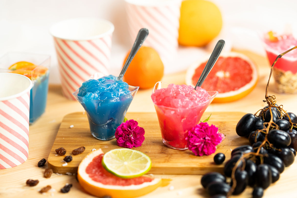 25 Stück Desserttassen 100ml Wiederverwendbare Dessertgläser Plastik + E-BOOK