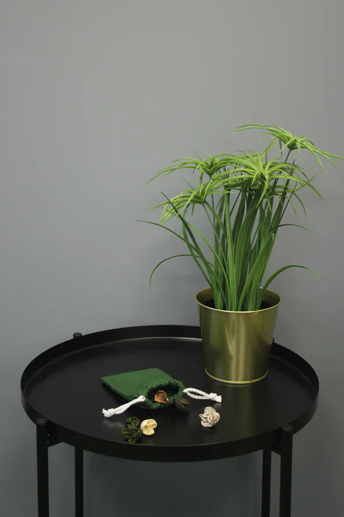 Baumwollsack Dunkelgrün 100x150 mm