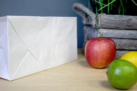 Papiertüte mit gedrehtem Griff 330x160x380mm Weiß