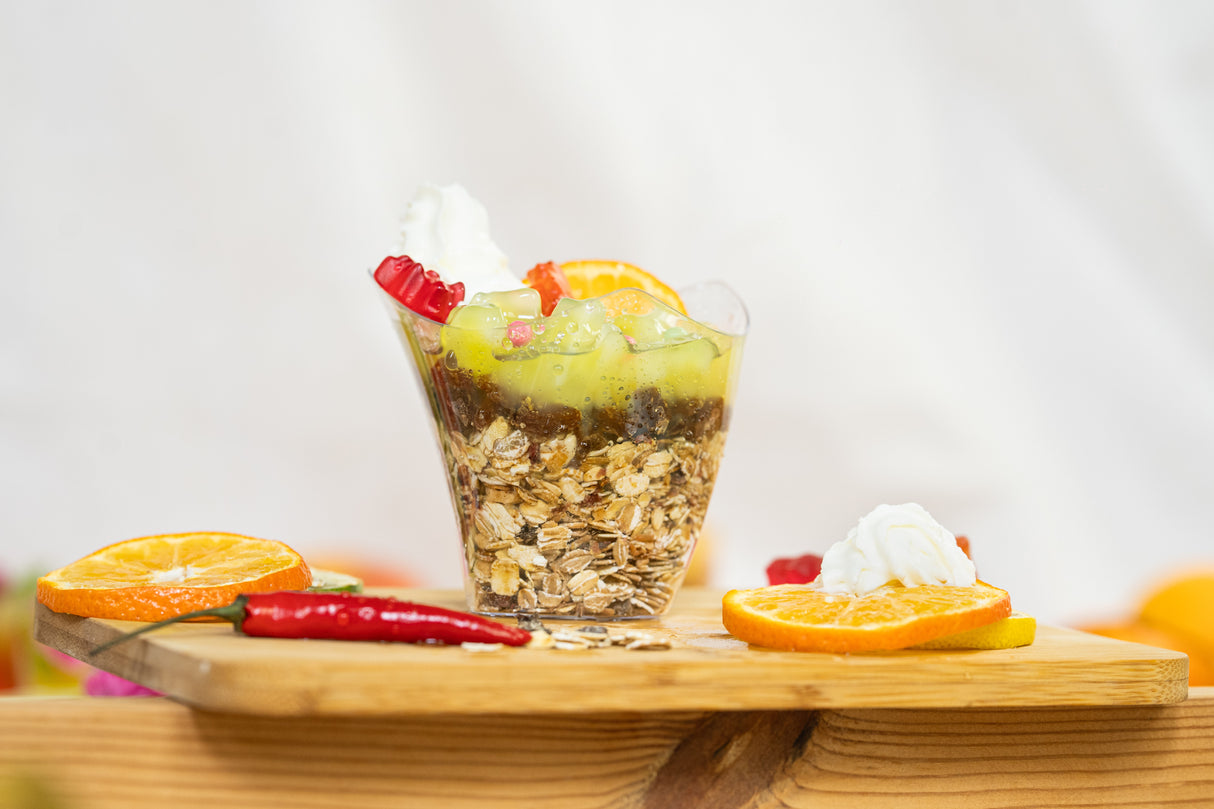 25 Stück Desserttassen 185ml Wiederverwendbare Dessertgläser Plastik