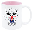 Weihnachtstasse - rosa Rentier