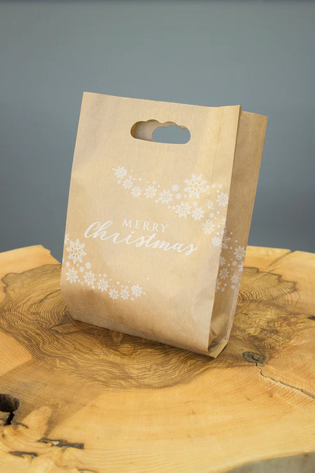Weihnachtspapiertüte 22x8x32,5 Merry Christmas 10 stucke