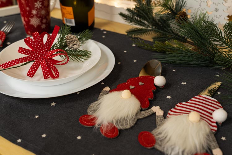 Weihnachtsbesteckhülle 3-tlg.