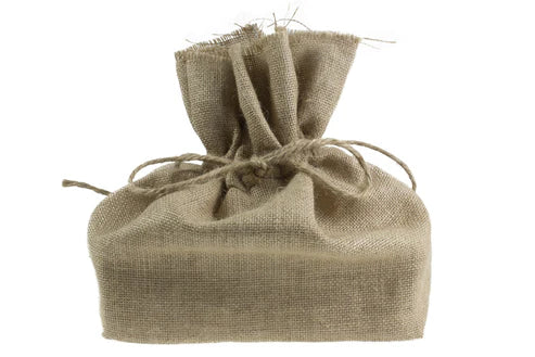 Weihnachts-Jute-Geschenkbeutel + Geschenkbox