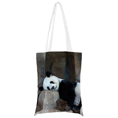 Baumwolltasche schlafender Panda 35x45