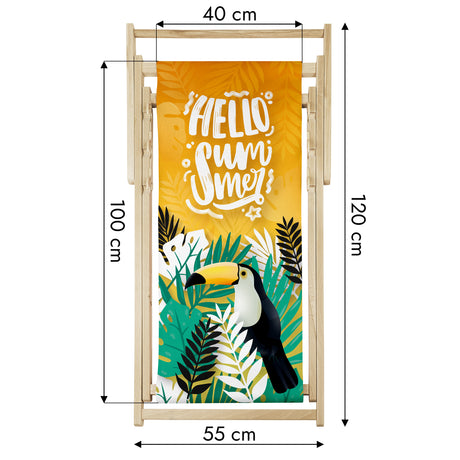 Holz-Liegestühle WORLD AROUND THE CORNER Monkey