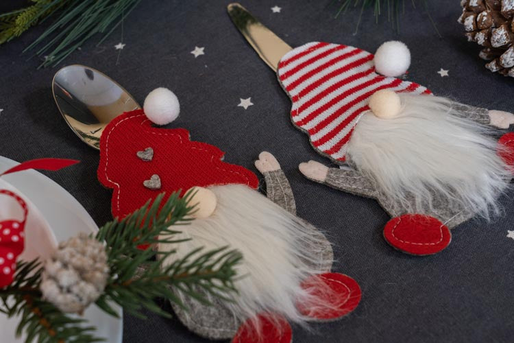 Weihnachtsbesteckhülle 3-tlg.