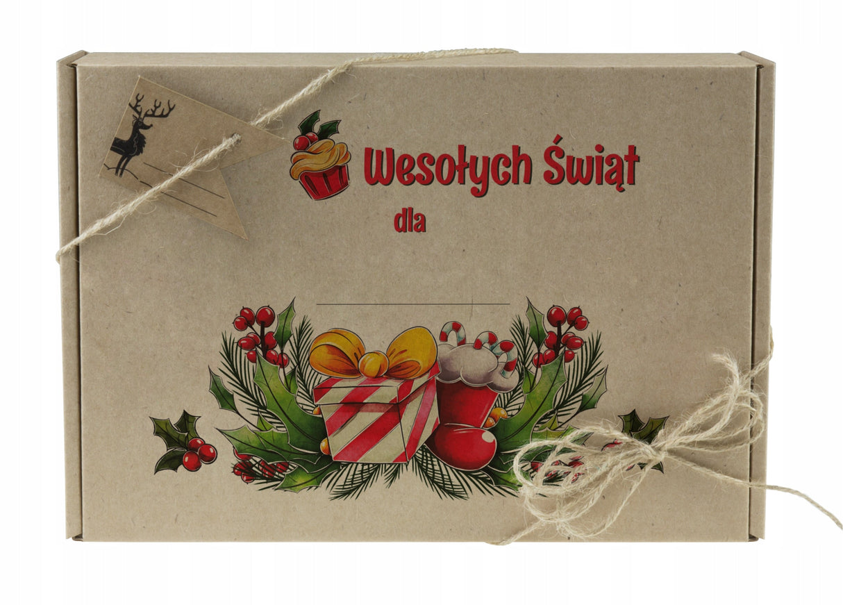 Weihnachtsmann-Geschenkbox, 3-teilig.