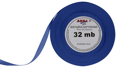 blaues Satinband 6mm