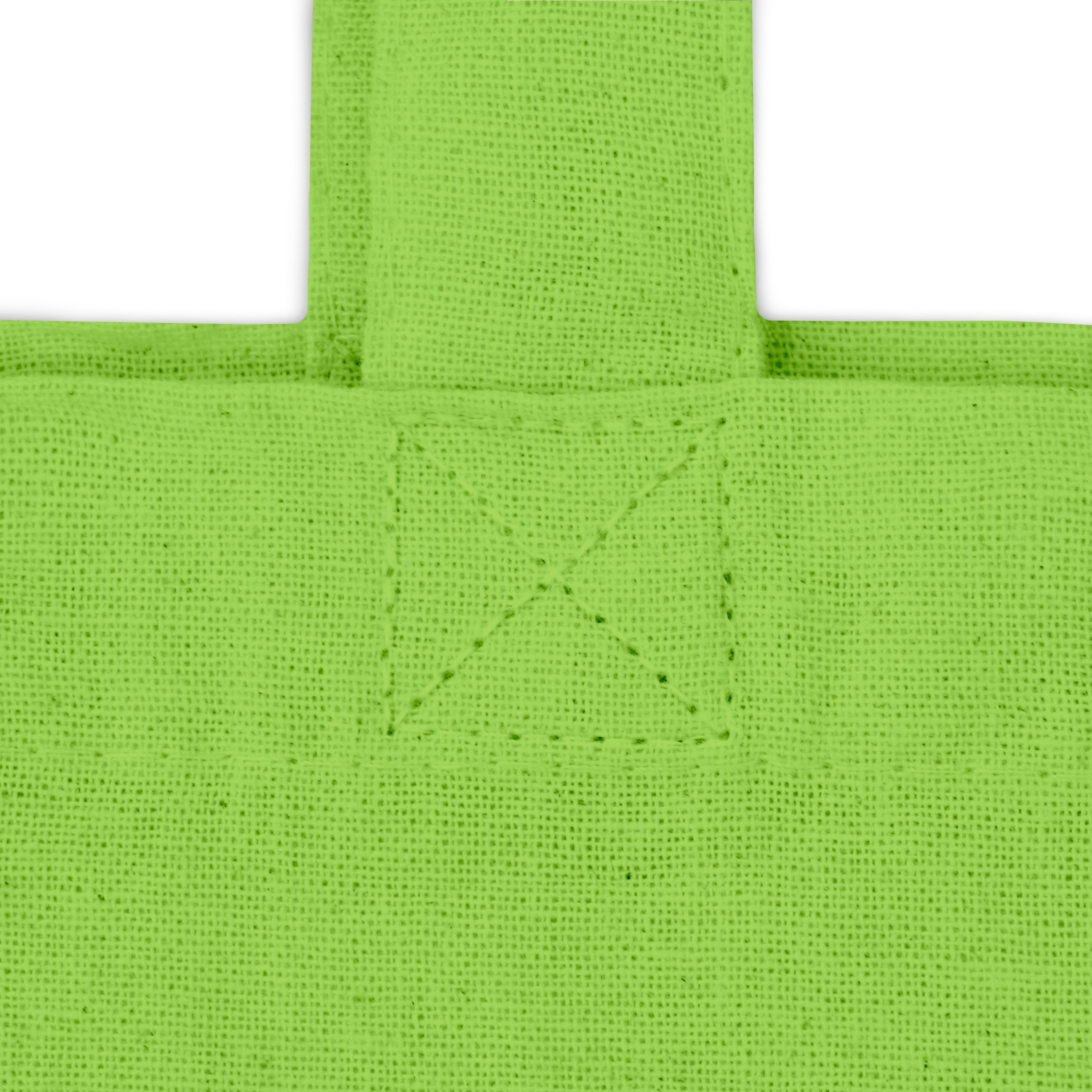 Baumwolltasche Grün 380x420 mm 125 g Griff: 70 cm
