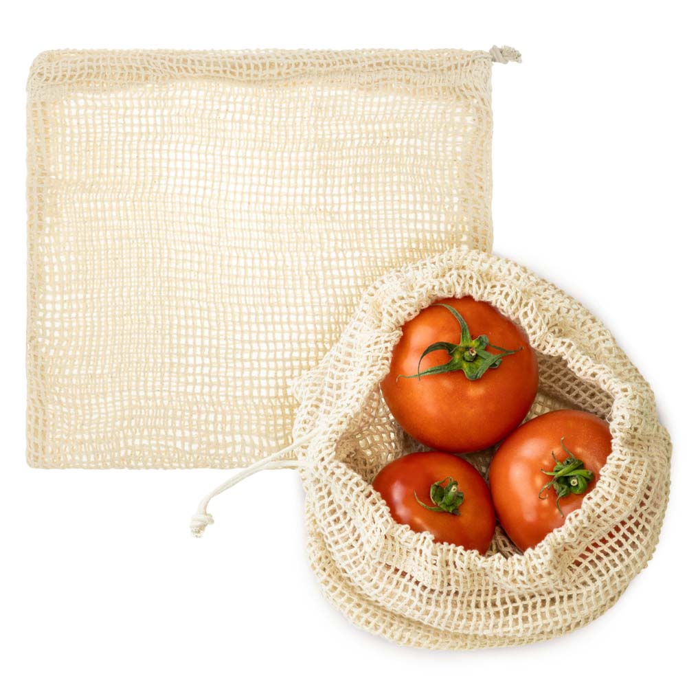 Baumwollnetzbeutel Ecru 250x300 mm
