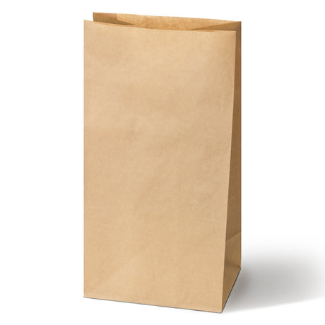 Papiertüte ohne Griff 190x130x370mm Braun