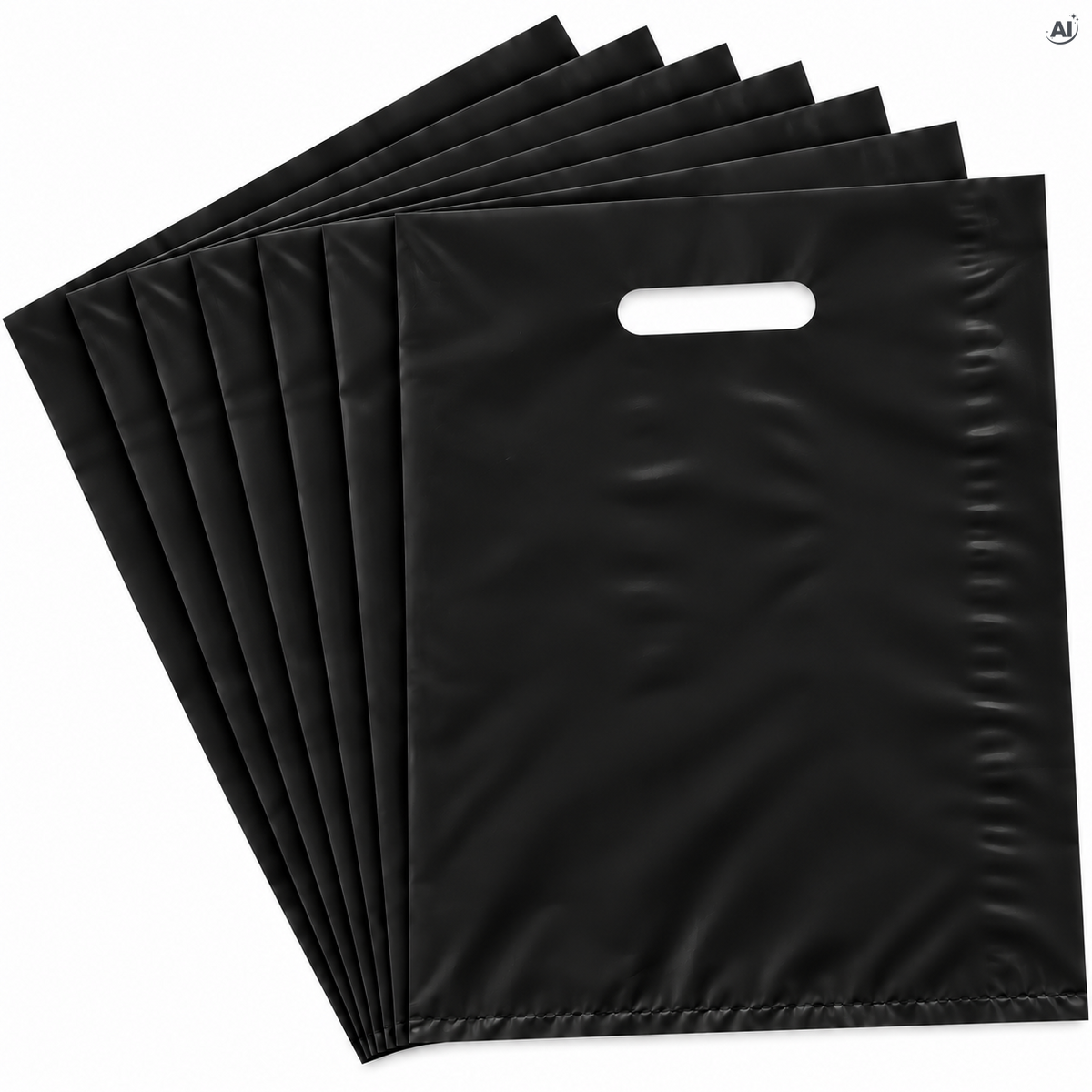 Plastiktüten 250 x 300 mm, 50 Stück – verschiedene Farben Schwarz
