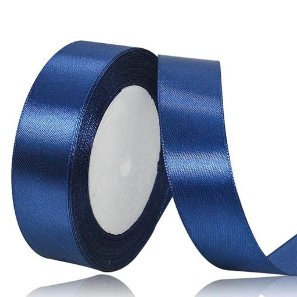 marineblaues Satinband 12mm