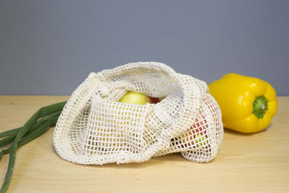 Baumwollnetzbeutel Ecru 250x300 mm