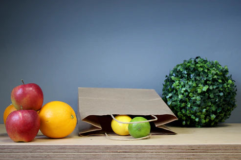 Papiertüte mit gedrehtem Griff 24x10x36cm Braun