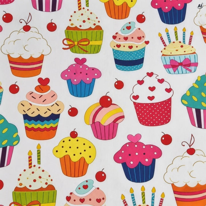 Geschenkpapier 50x70 cm, gemischte Muster