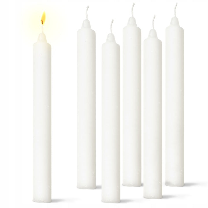 WEISSE Kerze 6 Stk.