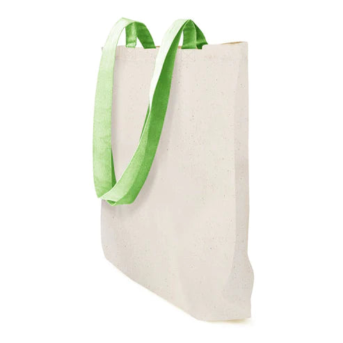 Baumwolltasche mit Griff hellgrün Griff 38x42cm 145g/m2