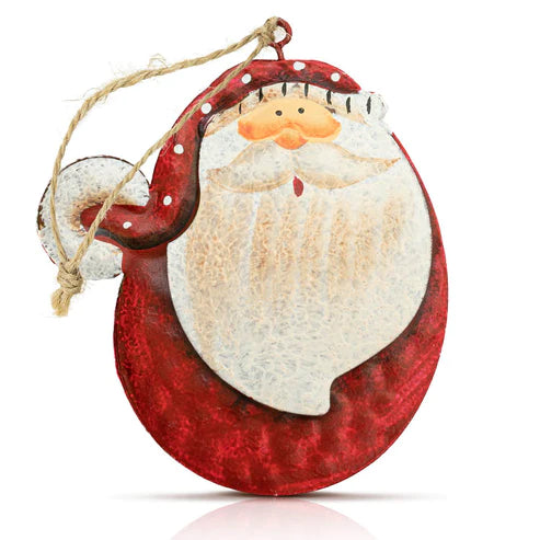 Dekorative Weihnachtsbaumanhänger aus Metall, 2 Stück