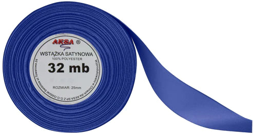 Satinband blau 25mm