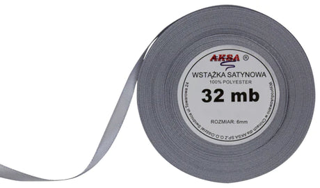 graues Satinband 12mm