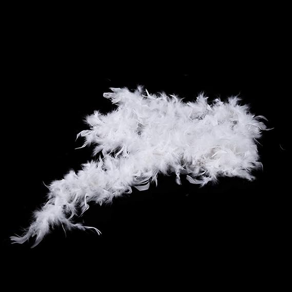 Engelsfederkette WEISS 1,8m