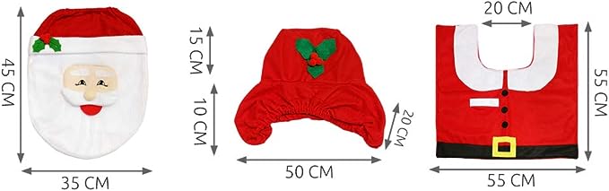Weihnachten SET Toilettendeckel für das Badezimmer